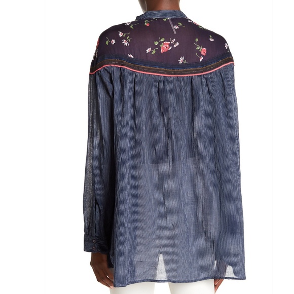 Free People Hearts & Colors Boho Peasant Blouse - Picture 2 of 5
